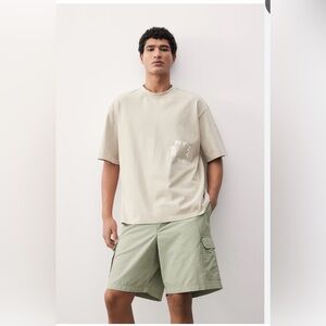 Men's Green Cargo Shorts